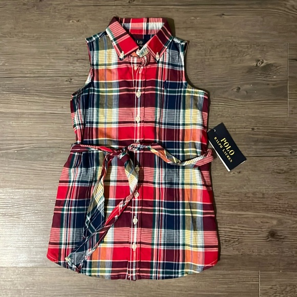 Polo Ralph Lauren Girls Plaid Dress - Picture 2 of 4
